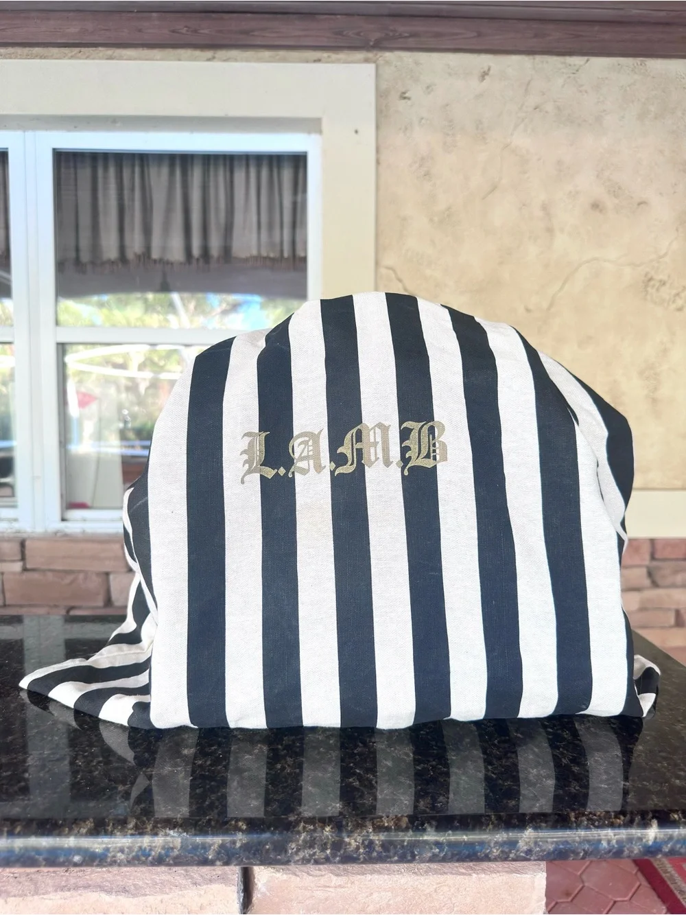 L.A.M.B. ~ Gwen Stefani Monogram Satchel Signature Print Brown Tan Leather - Picture 14 of 16